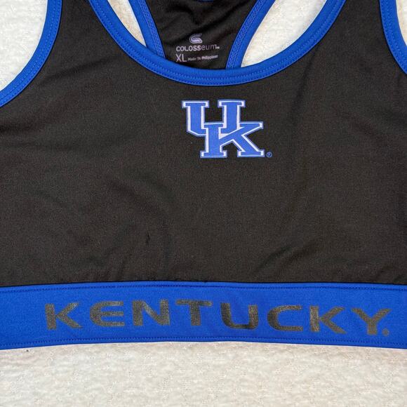 Colosseum womens black and blue Kentucky football sports bra size xl - Picture 2 of 6